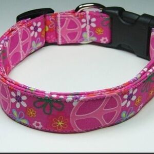 Pink Floral Dog Collar